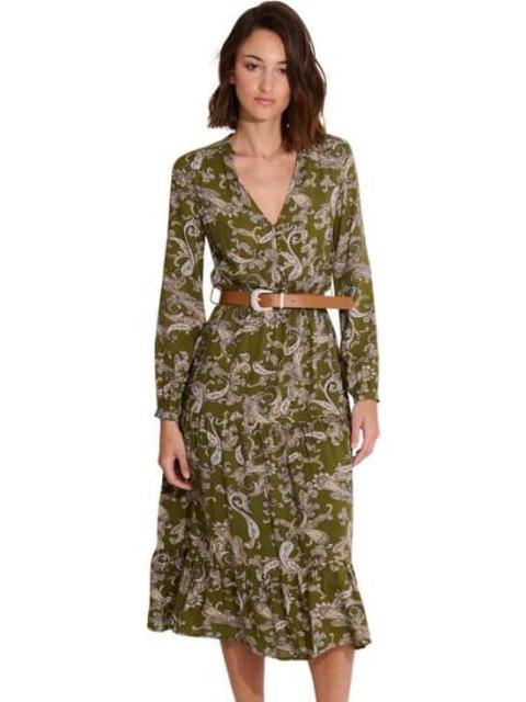 VESTIDO LARGO ESTAMPADO VERDE HOLLY LAND