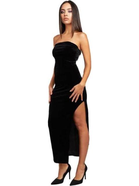 VESTIDO VELOUR NEGRO HOLLY LAND PREMIUM