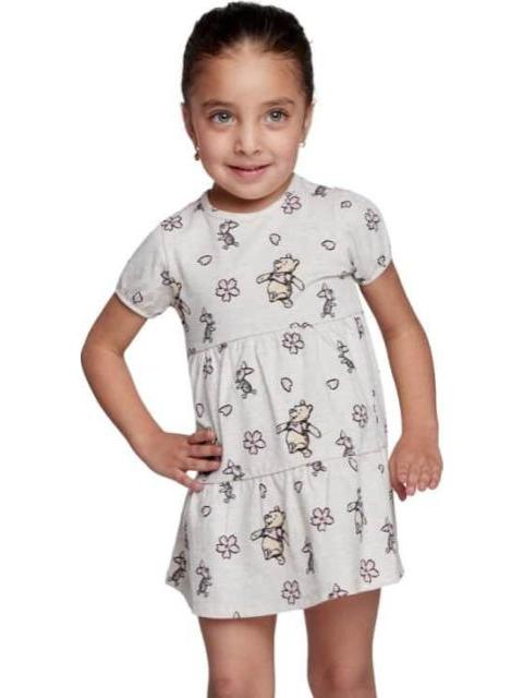 VESTIDO VESTIDO ESTAMPADO BEIGE WINNIE THE POOH