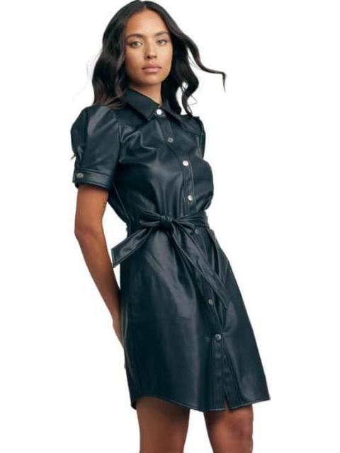VESTIDO EFECTO PIEL NEGRO HOLLY LAND