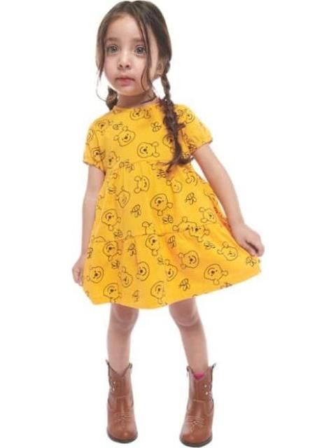 VESTIDO WINNIE POOH AMARILLO MOSTAZA WINNIE THE POOH