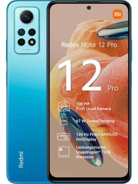 XIAOMI REDMI NOTE 12 PRO 128GB DUAL SIM 6GB RAM 108MPX VIDEO 4K AZUL AZUL