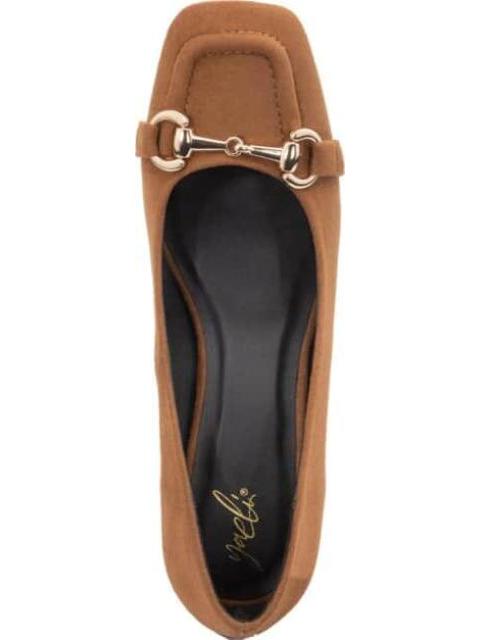 ZAPATILLA CERRADA TACON CUADRADO CAMEL YAELI FASHION