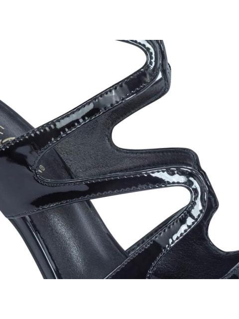 ZAPATILLA CHAROL DESTALONADA NEGRO MOLTO BELLO