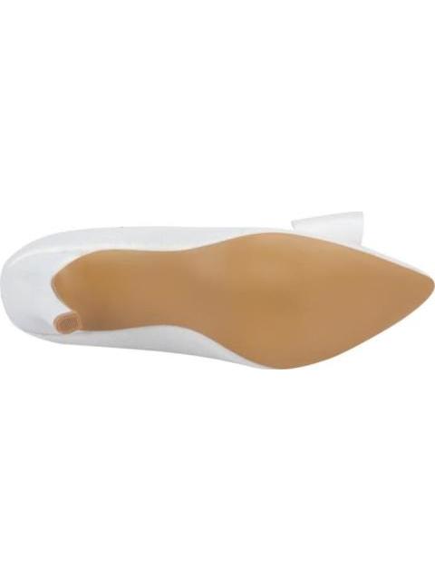 ZAPATILLA CON MOÑO TACON ALTO BLANCO MOLTO BELLO