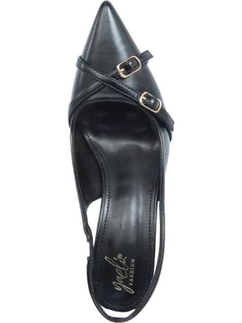 ZAPATILLA DESTALONADA CON HEBILLAS NEGRO YAELI FASHION
