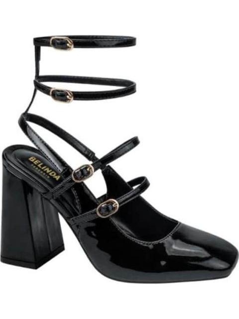 ZAPATILLA DESTALONADA TACON ANCHO NEGRO BELINDA PEREGRIN