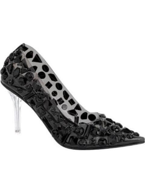 ZAPATILLA MICA CON PEDRERIA NEGRO THALIA SODI