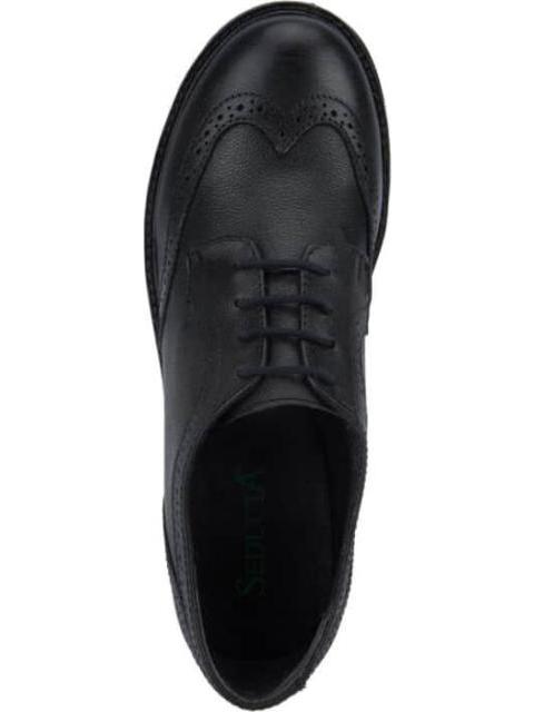 ZAPATO BOSTONIANO DE PIEL NEGRO SEDUCTA