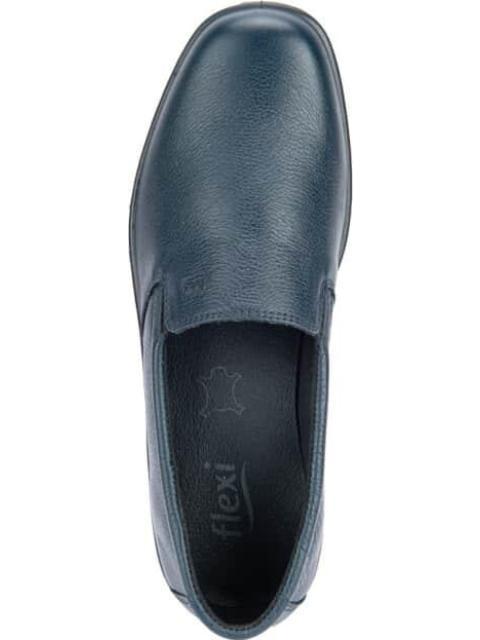 ZAPATO DE PIEL AZUL FLEXI