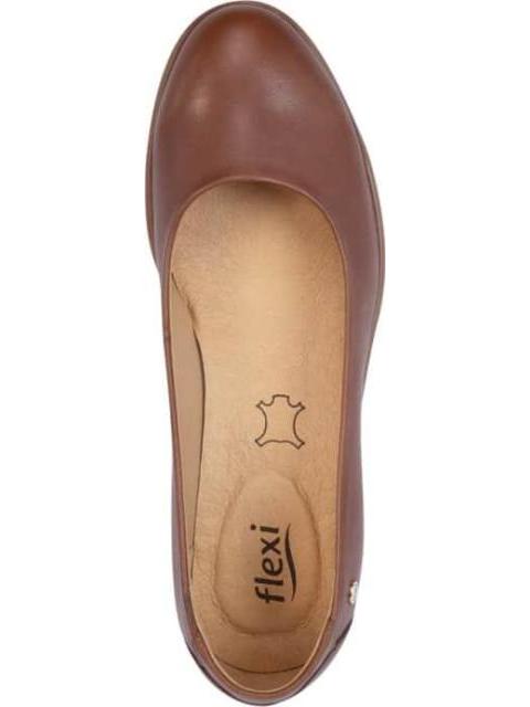 BALLERINA DE PIEL CAFE FLEXI