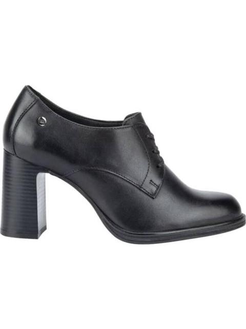 ZAPATO DE PIEL TACON MEDIO NEGRO FLEXI