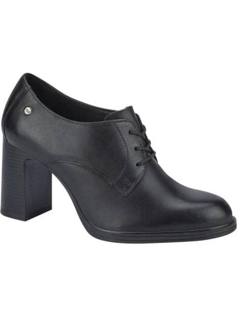 ZAPATO DE PIEL TACON MEDIO NEGRO FLEXI