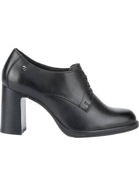ZAPATO DE PIEL TACON MEDIO NEGRO FLEXI