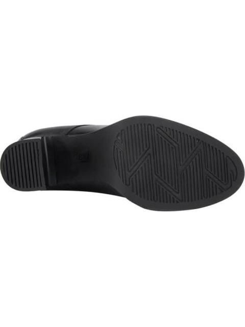 ZAPATO DE PIEL TACON MEDIO NEGRO FLEXI