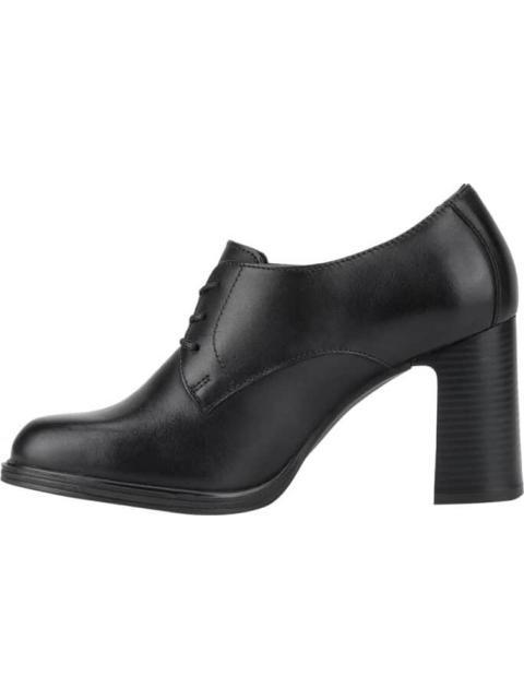 ZAPATO DE PIEL TACON MEDIO NEGRO FLEXI