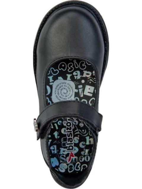 ZAPATO ESCOLAR DE PIEL NEGRO BLASITO